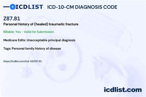 z87.81 diagnosis code|Search Page 1/1: Z87.81